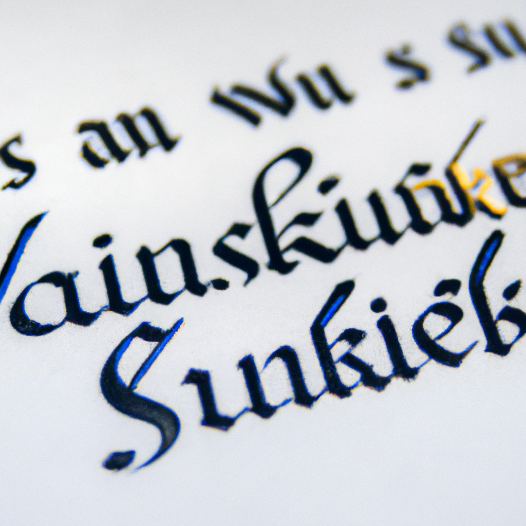 Die Kunst des Handlettering: Wie man schöne Schriftarten erstellt